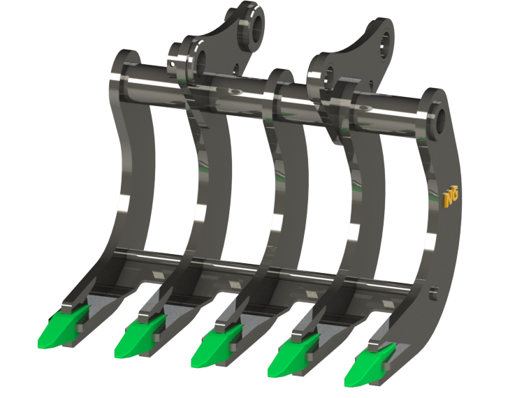 Râteau Hydraulique pour Excavatrice